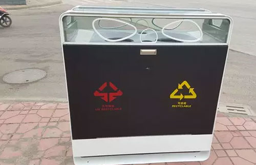成都高大上果皮箱：有WiFi，靠太陽能工作